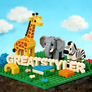 GreatStyler Animal World Building Blocks