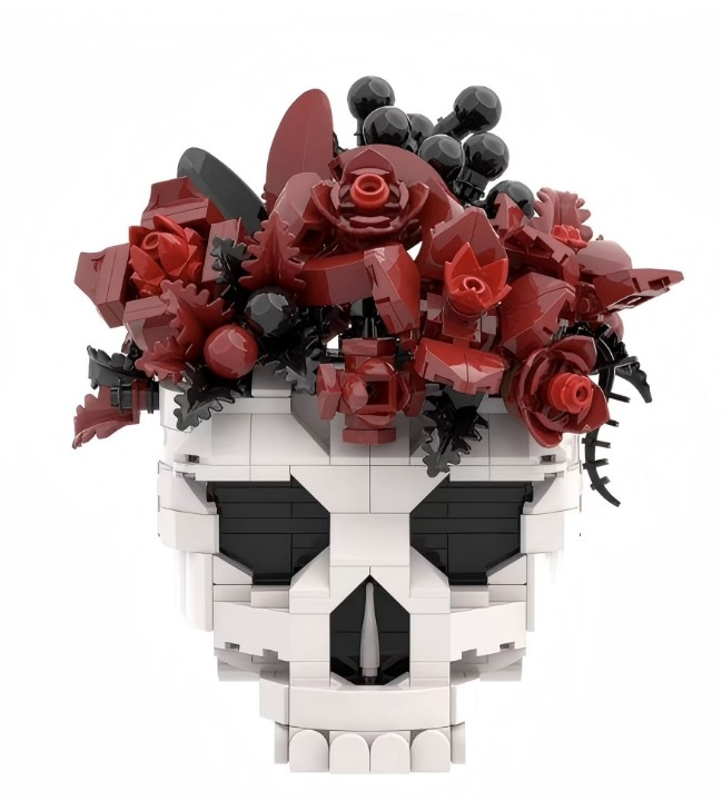 Skeleton Flower Pot Decor